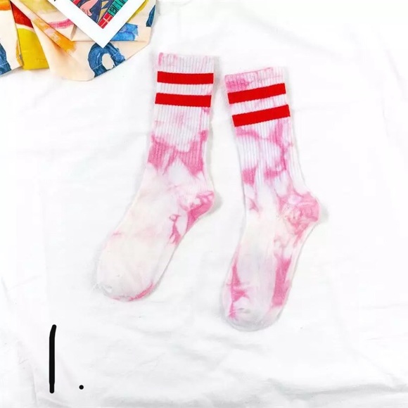 Tie dye cotton tube socks (1 pair- pick a color) - Picture 5 of 16